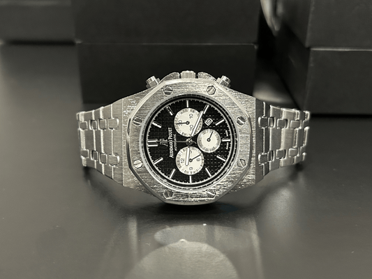 A.P Stainless Steel Silver Dial & Silver Chain